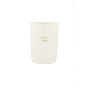 Zusss Kaffeebecher Coffee Lover - weiß/gold