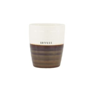 Zusss Kaffeebecher Kaffee weiß/braun