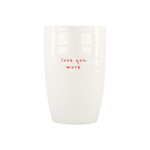 Zusss Kaffeebecher L love you more weiß/rot