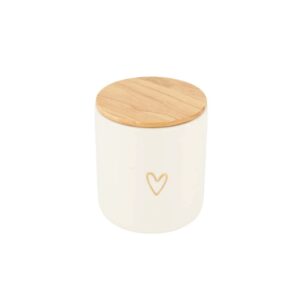 Zusss Vorratsglas mit Deckel Keramik M Gold Heart