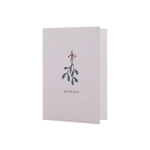 Zusss Grußkarte mit Goldumschlag Weihnachtskuss Sand