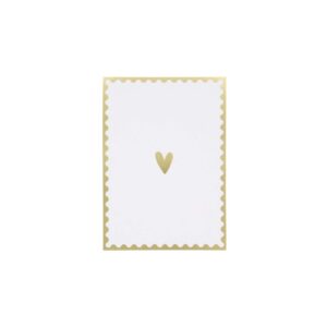 Zusss Grußkarte mit goldenem Herz