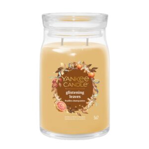 Yankee Candle Signature Großes Glas Glitzernde Blätter
