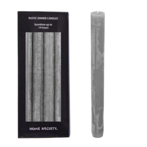Home Society Dinner Candle Grau 15 cm