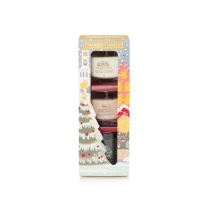 Yankee Candle 3 gefüllte Votive Geschenkset Passport to the Holidays