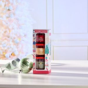 Yankee Candle 3 gefüllte Votive Holiday Party Set Apres Ski Kollektion