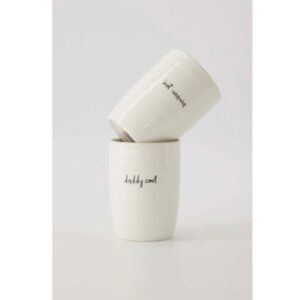 Zusss Geschenkset mit 2 Kaffeebechern Daddy Cool & Hot Mama