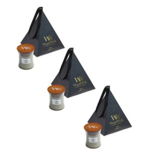 Woodwick Geschenk-Set Mini Candle Fireside Vorteil 3 Stück