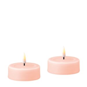 Deluxe Homeart Led Jumbo Teelicht 2 Stück Licht Rosa
