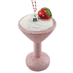 Homebound by KY Weihnachtskugel-Anhänger Cocktail Rosa