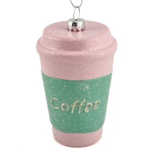 Homebound by KY Weihnachtskugel-Anhänger Coffee to go Pastell