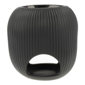 Scentchips Wachs Brenner Oval Hoch Schwarz