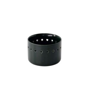 Zusss Teelichthalter Keramik Herz/Stern Grün