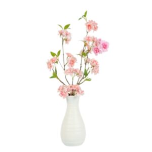 Countryfield Prunus in Vase Hellrosa
