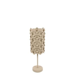 Countryfield Tischlampe Diantha M Creme Metall