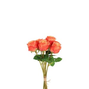 Countryfield-Strauß Rosen Lachs-Orange 60 cm 7 Stück