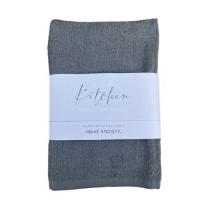 Home Society Küchenhandtuch 2 Stück Grau