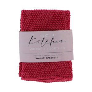 Home Society Geschirrtuch 2 Stück Fuchsia