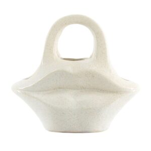 Homebound by KY Pottery Vase lips beige