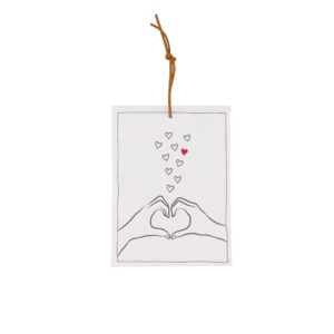 Zusss Duftsachet Hearts weiß/schwarz/rot