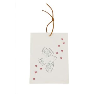 Zusss Duftsachet Bird weiß/grau-blau/rot