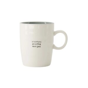 Zusss Teebecher so gemütlich mit dir weiß/grau-blau/schwarz