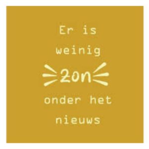 Kleines Schild: Hier scheint kaum die Sonne