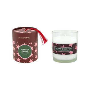 Home Society Duftkerze im Glas – Luxusgeschenk WinterWoods