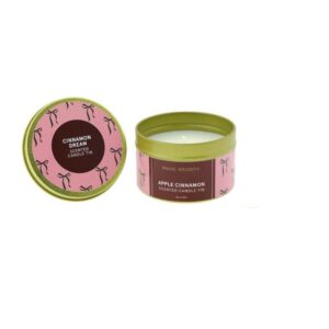Home Society Duftkerze in der Dose Apple Cinnamon mit Schleife