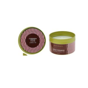 Home Society Duftkerze in der Dose Apple Cinnamon Stripe
