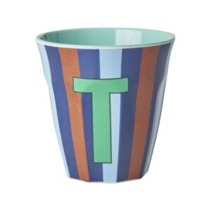 Rice Alphabet-Becher Stripes Blue T