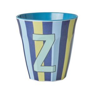 Rice Alphabet-Becher Stripes Blue Z