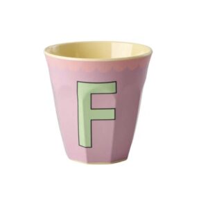 Rice Alphabet-Becher Vintage Pink F