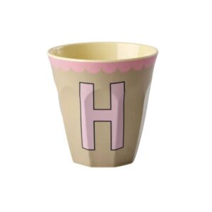 Rice Alphabet-Becher Vintage Pink H