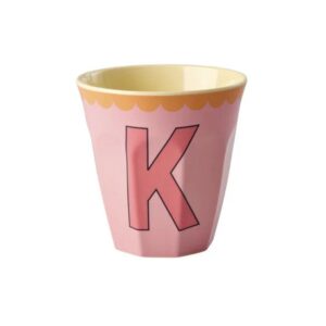 Rice Alphabet-Becher Vintage Pink K