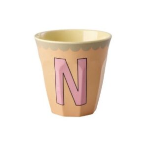 Rice Alphabet-Becher Vintage Pink N