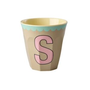 Rice Alphabet-Becher Vintage Pink S