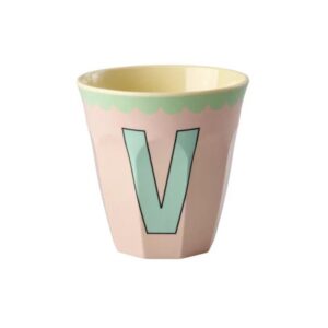 Rice Alphabet-Becher Vintage Pink V