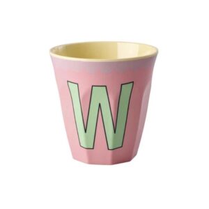 Rice Alphabet-Becher Vintage Pink W
