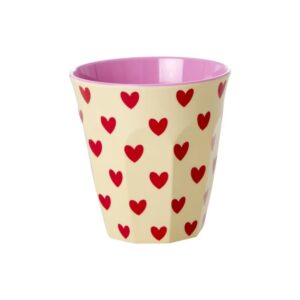 Rice Darling Hearts Becher, rosa