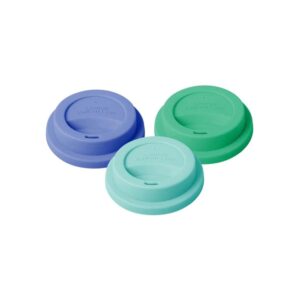Rice Silikon-Deckel-Set 3er-Set, blau