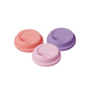 Rice Silikon-Deckel-Set 3er-Set, rosa