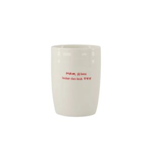 Zusss Kaffeetasse Mama Weiß-Rot