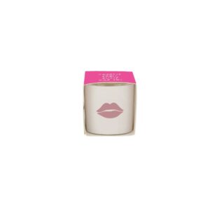 Zusss Duftkerze in Hülle Kuss weiß/rosa