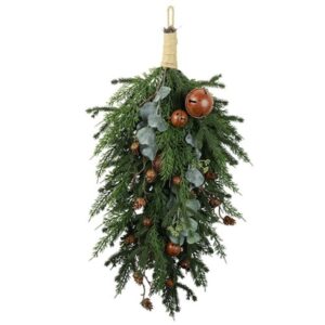 Countryfield Kunstgirlande Weihnachten: Kiefer, Eukalyptus und Glöckchen