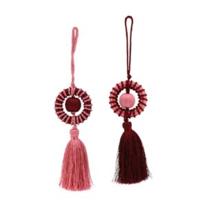 Home Society Anhänger 2er-Set, Olin Burgundy